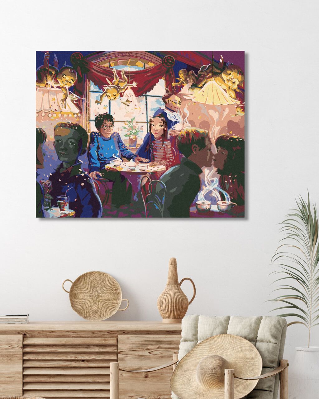 zuty Malování podle čísel - HARRY POTTER A CHO CHANG NA RANDE - Rozměr: 40x50 cm, Rámování: Varianta: vypnuté plátno na rám - obrázek 8