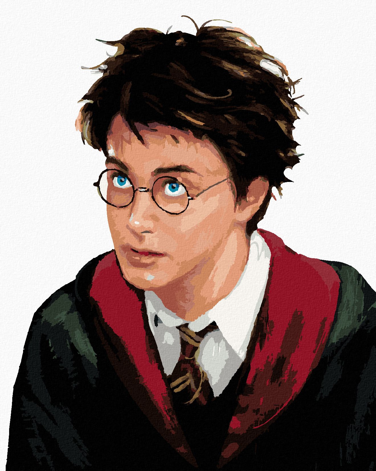 zuty Malování podle čísel - HARRY POTTER PORTRÉT - Rozměr: 40x50 cm, Rámování: Varianta: bez rámu a bez vypnutí plátna - obrázek 1