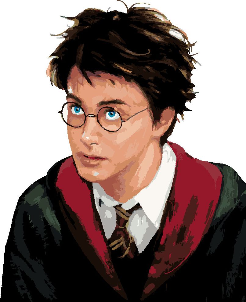 zuty Malování podle čísel - HARRY POTTER PORTRÉT - Rozměr: 40x50 cm, Rámování: Varianta: bez rámu a bez vypnutí plátna - obrázek 8