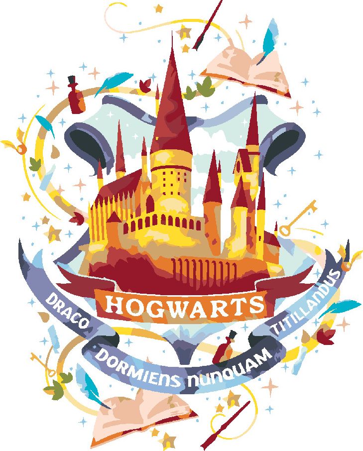 zuty Malování podle čísel - MALOVANÉ BRADAVICE (HARRY POTTER) - Rozměr: 40x50 cm, Rámování: Varianta: vypnuté plátno na rám - obrázek 3
