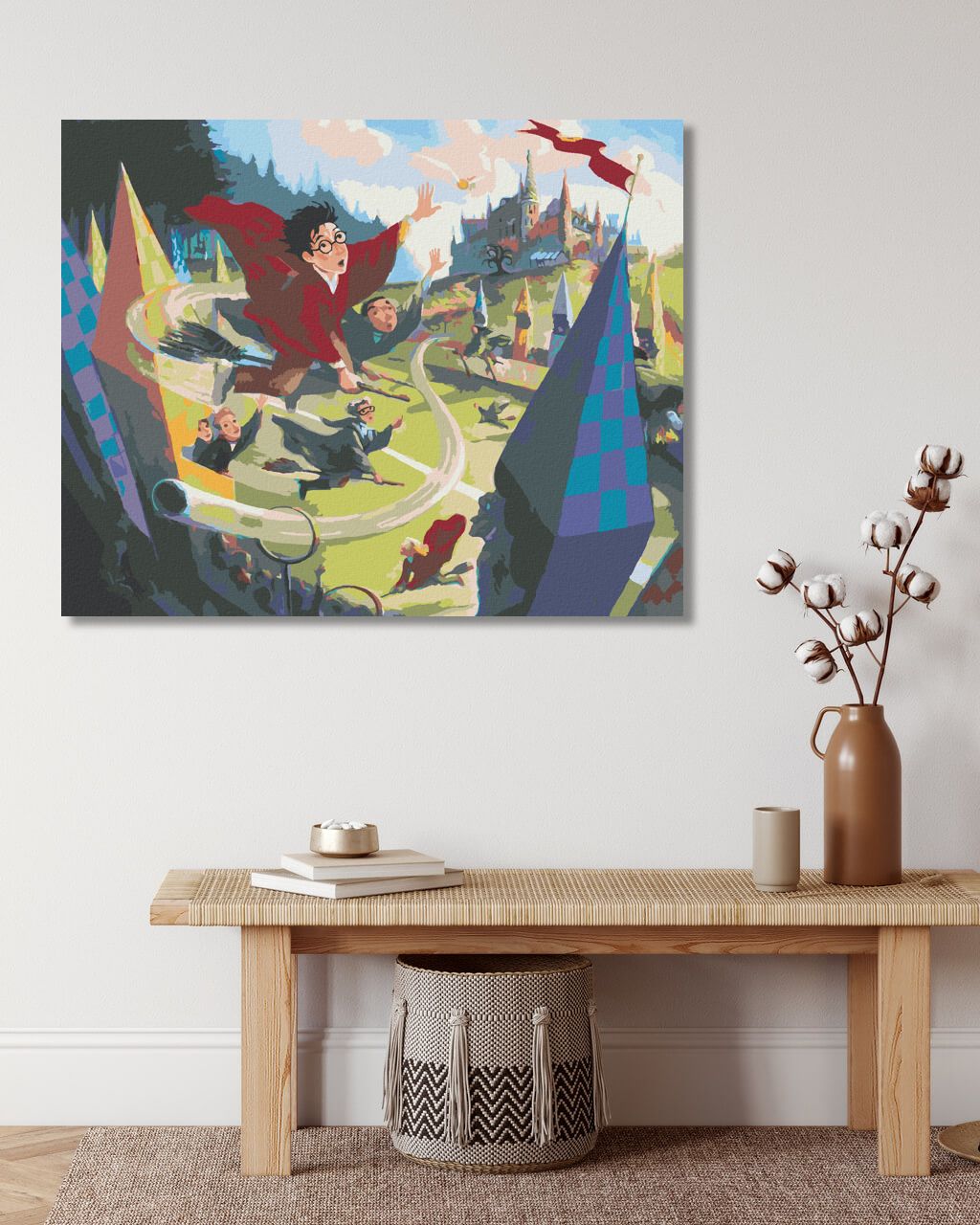 zuty Malování podle čísel - FAMFRPÁL (HARRY POTTER) - Rozměr: 40x50 cm, Rámování: Varianta: vypnuté plátno na rám - obrázek 8
