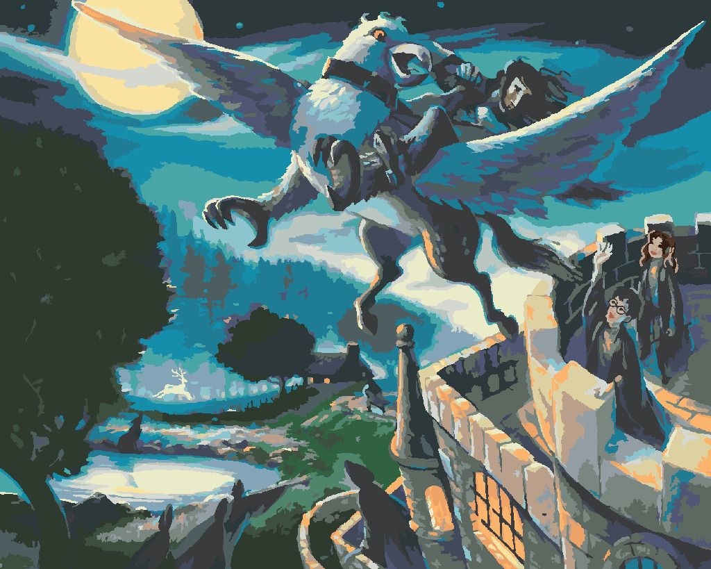 zuty Malování podle čísel - SIRIUS BLACK NA ÚTĚKU (HARRY POTTER) - Rozměr: 40x50 cm, Rámování: Varianta: bez rámu a bez vypnutí plátna - obrázek 6