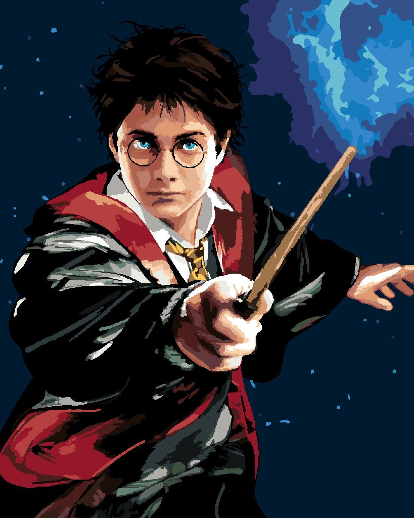 zuty Malování podle čísel - HARRY POTTER A HŮLKA - Rozměr: 40x50 cm, Rámování: Varianta: vypnuté plátno na rám - obrázek 3
