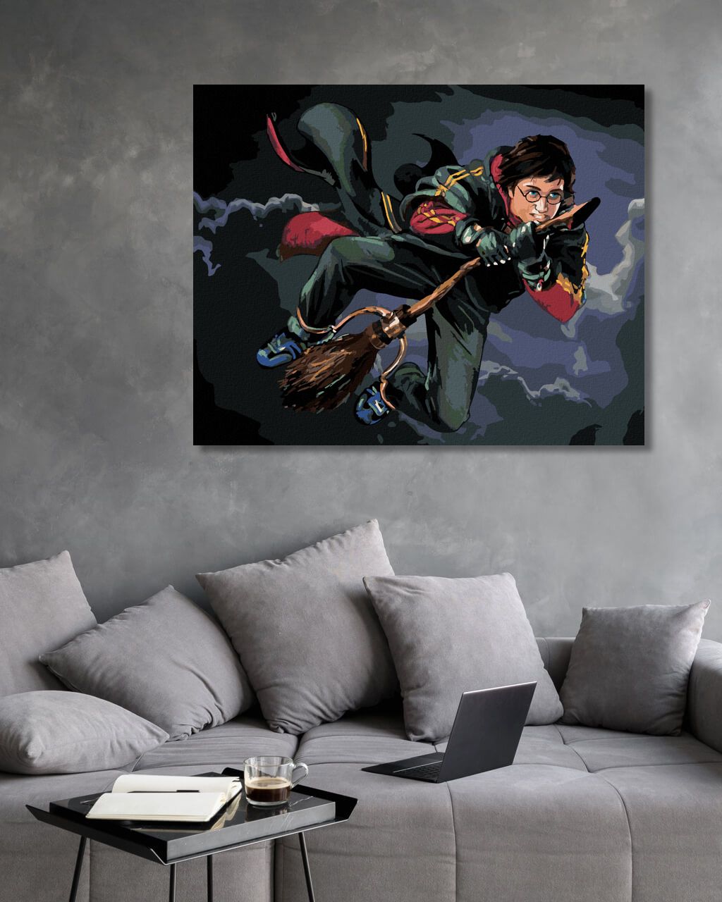 zuty Malování podle čísel - HARRY POTTER NA KOŠTĚTI - Rozměr: 40x50 cm, Rámování: Varianta: bez rámu a bez vypnutí plátna - obrázek 10