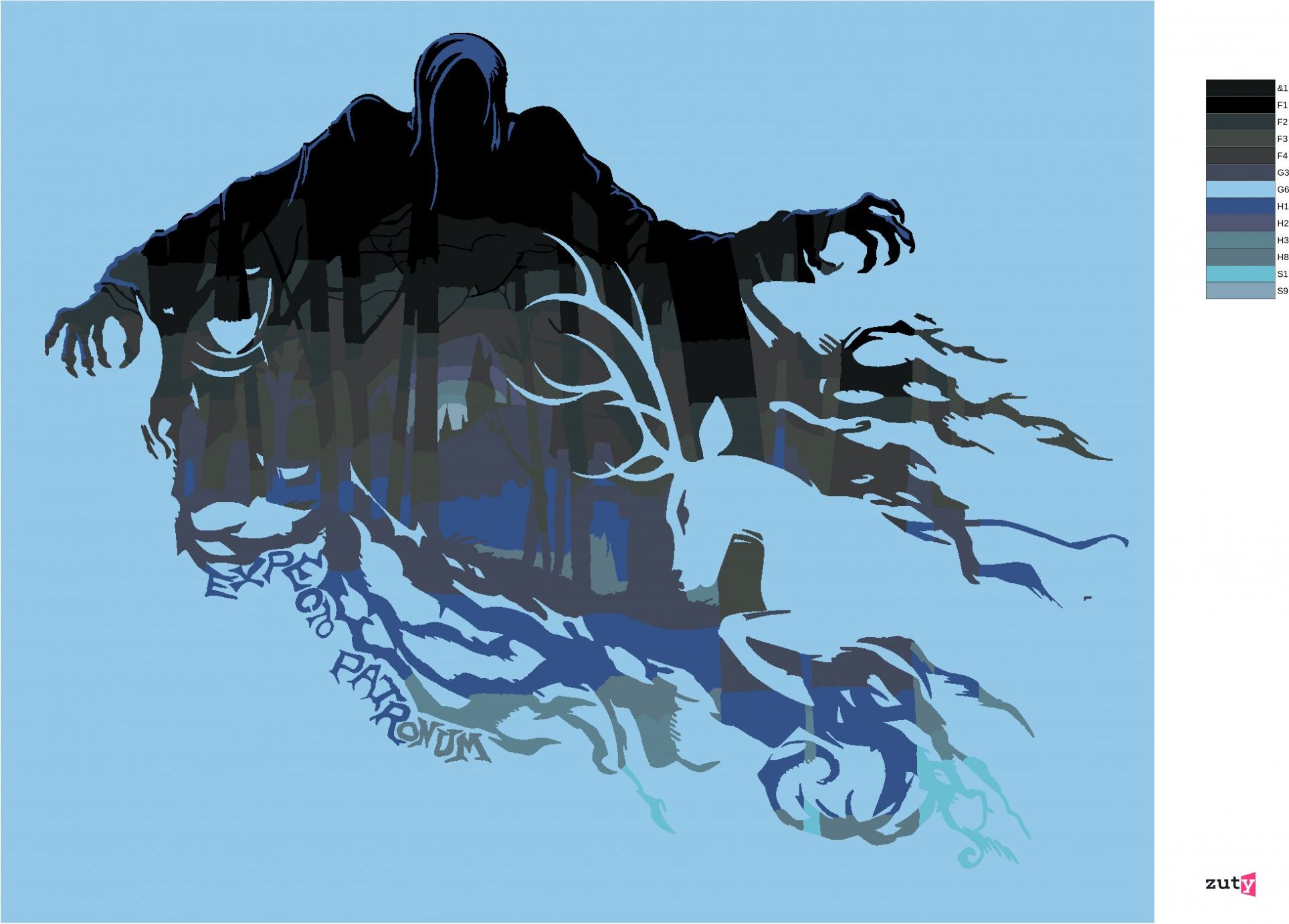 zuty Malování podle čísel - MOZKOMOR A PATRON JELEN (HARRY POTTER) - Rozměr: 40x50 cm, Rámování: Varianta: bez rámu a bez vypnutí plátna - obrázek 10