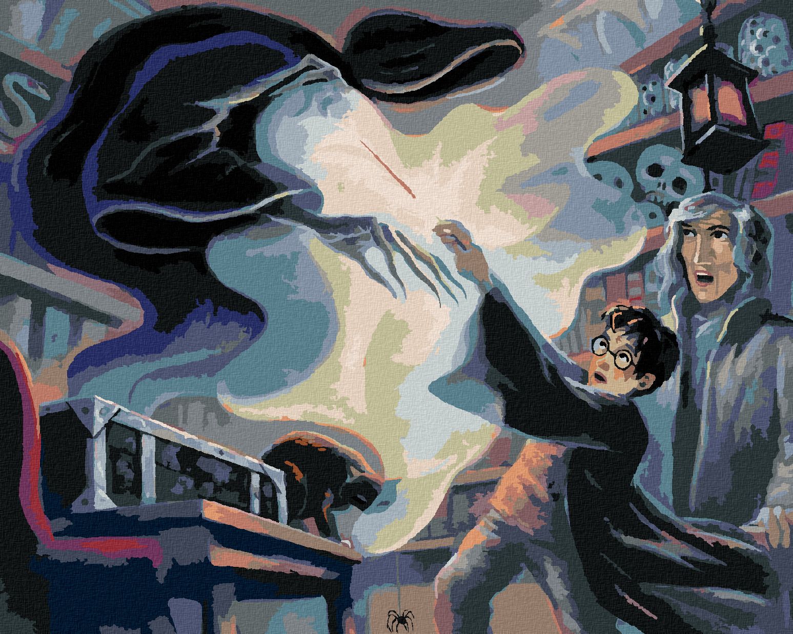 zuty Malování podle čísel - HARRY POTTER EXPECTO PATRONUM - Rozměr: 40x50 cm, Rámování: Varianta: vypnuté plátno na rám - obrázek 1