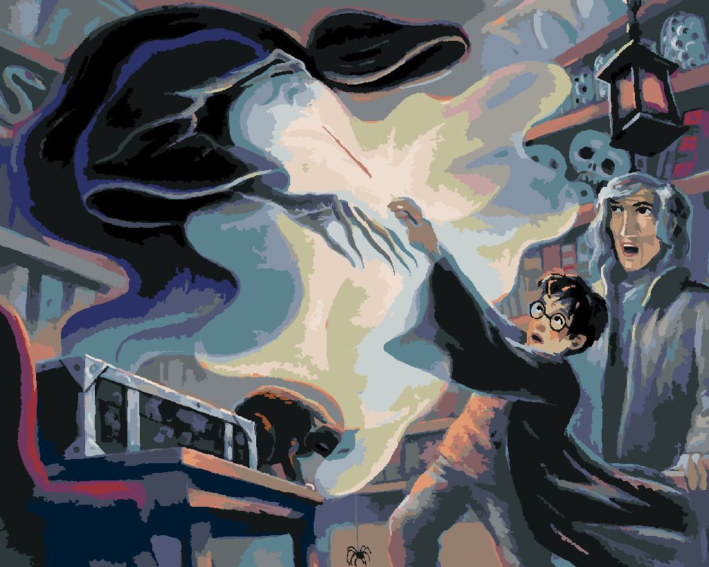 zuty Malování podle čísel - HARRY POTTER EXPECTO PATRONUM - Rozměr: 40x50 cm, Rámování: Varianta: vypnuté plátno na rám - obrázek 7