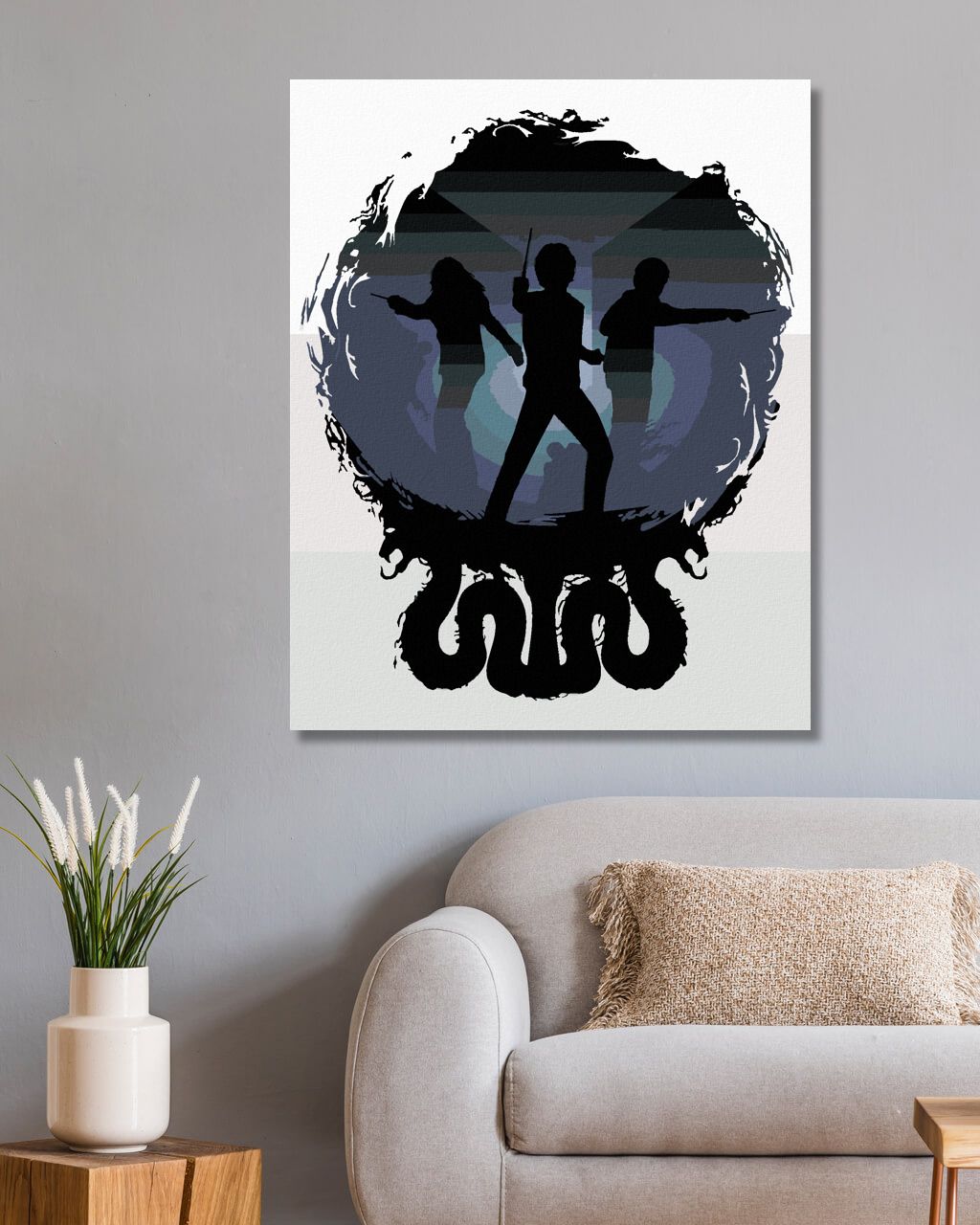 zuty Malování podle čísel - HARRY POTTER, HERMIONA A RON V TEMNOTÁCH - Rozměr: 40x50 cm, Rámování: Varianta: bez rámu a bez vypnutí plátna - obrázek 5