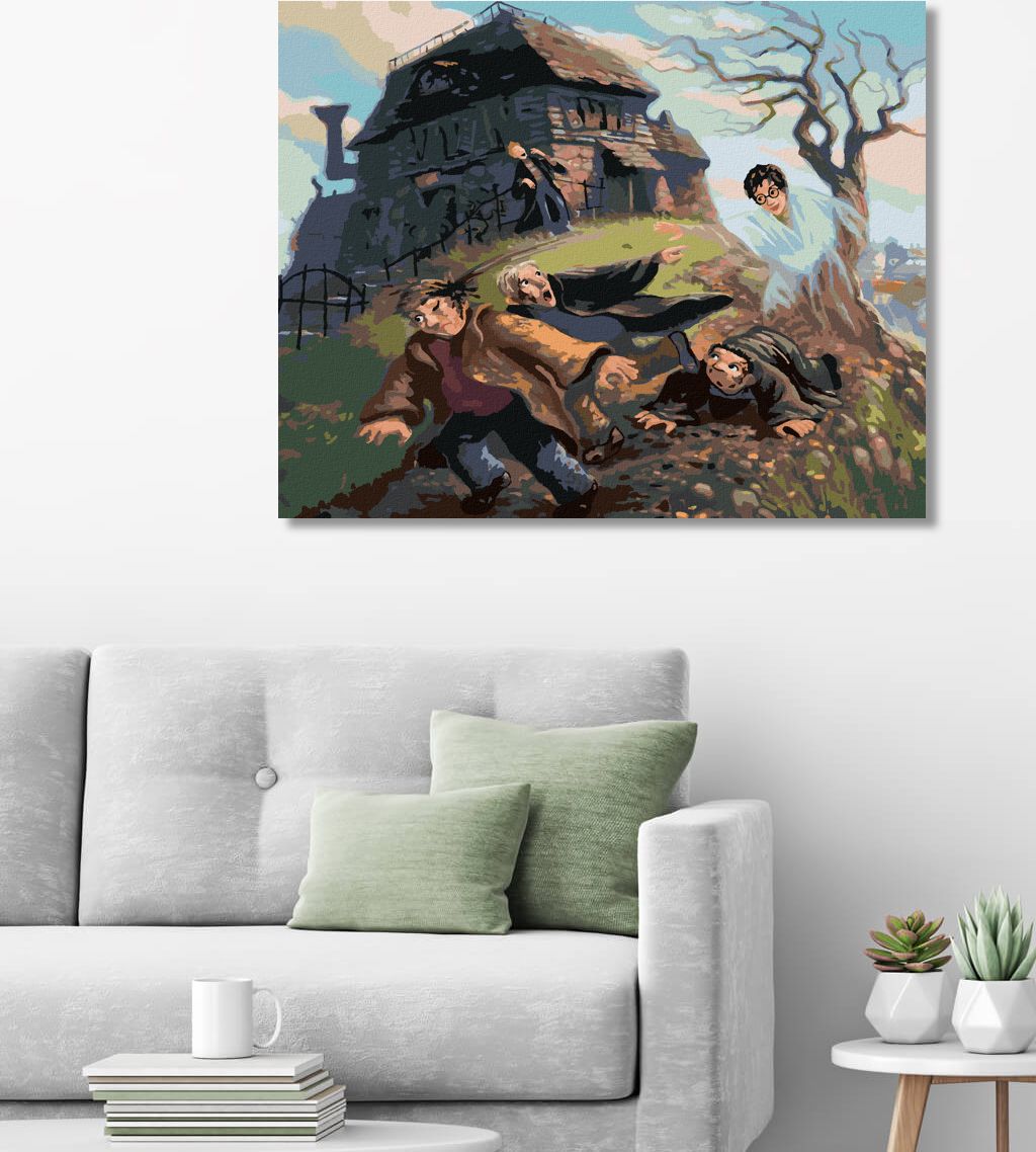 zuty Malování podle čísel - HARRY POTTER A NEVIDITELNÝ PLÁŠŤ - Rozměr: 40x50 cm, Rámování: Varianta: vypnuté plátno na rám - obrázek 7