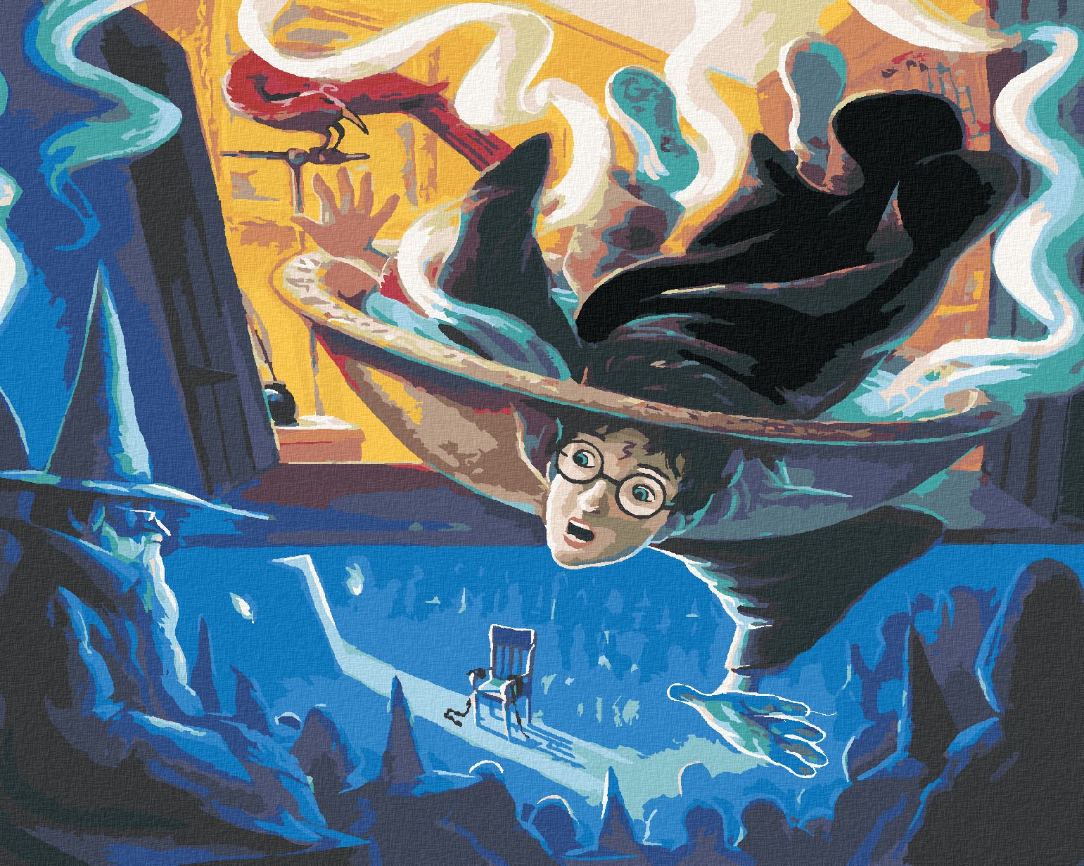 zuty Malování podle čísel - HARRY POTTER A BRUMBÁLOVA MYSLÁNKA - Rozměr: 40x50 cm, Rámování: Varianta: vypnuté plátno na rám - obrázek 1