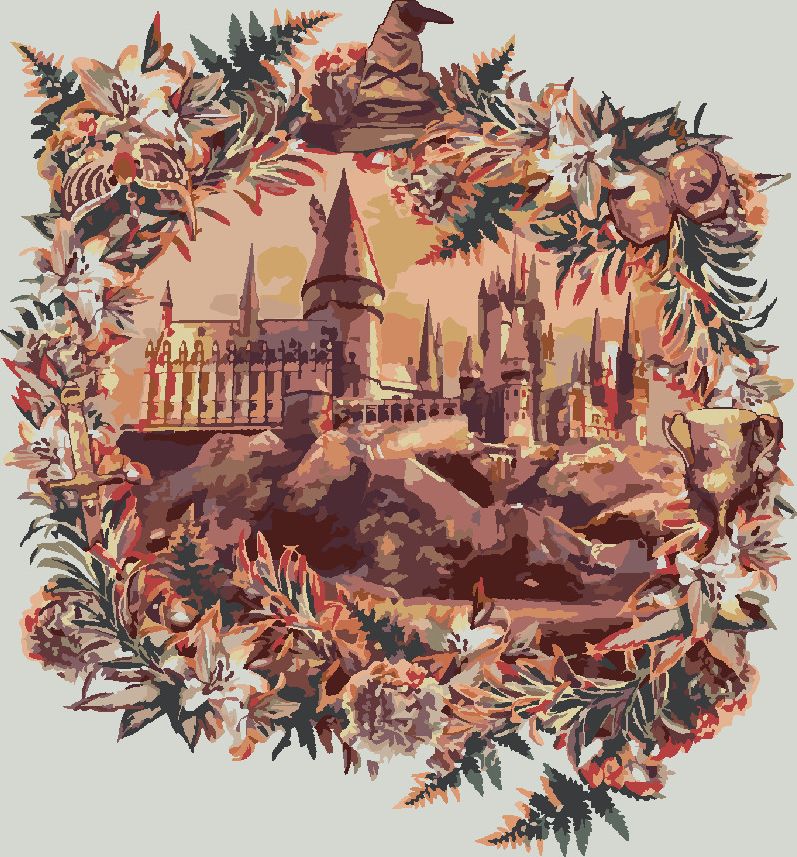 zuty Malování podle čísel - BRADAVICE (HARRY POTTER) - Rozměr: 40x50 cm, Rámování: Varianta: vypnuté plátno na rám - obrázek 9