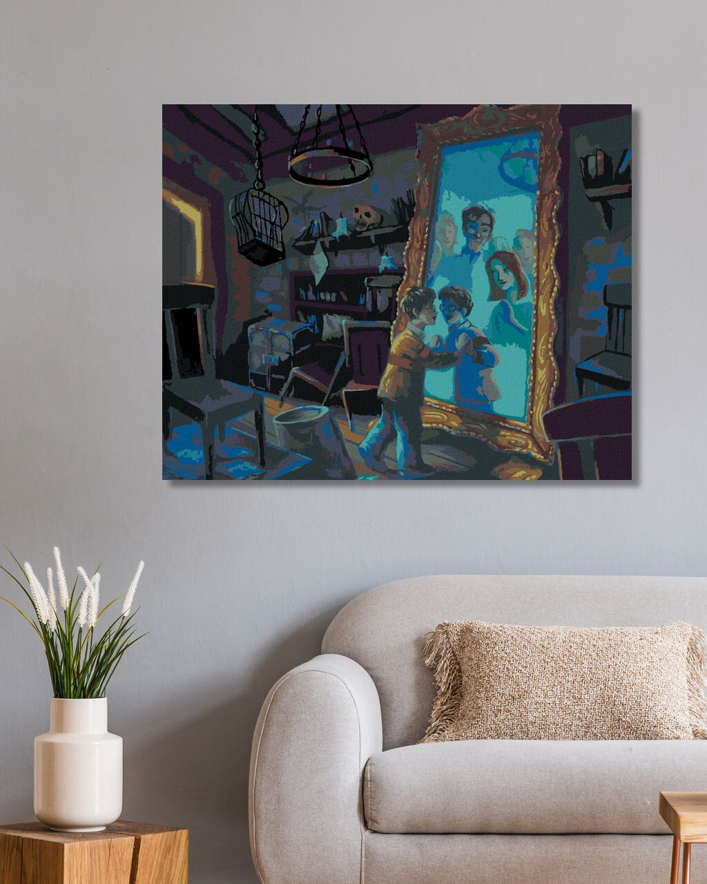 zuty Malování podle čísel - HARRY POTTER A ZRCADLO Z ERISEDU - Rozměr: 40x50 cm, Rámování: Varianta: bez rámu a bez vypnutí plátna - obrázek 7