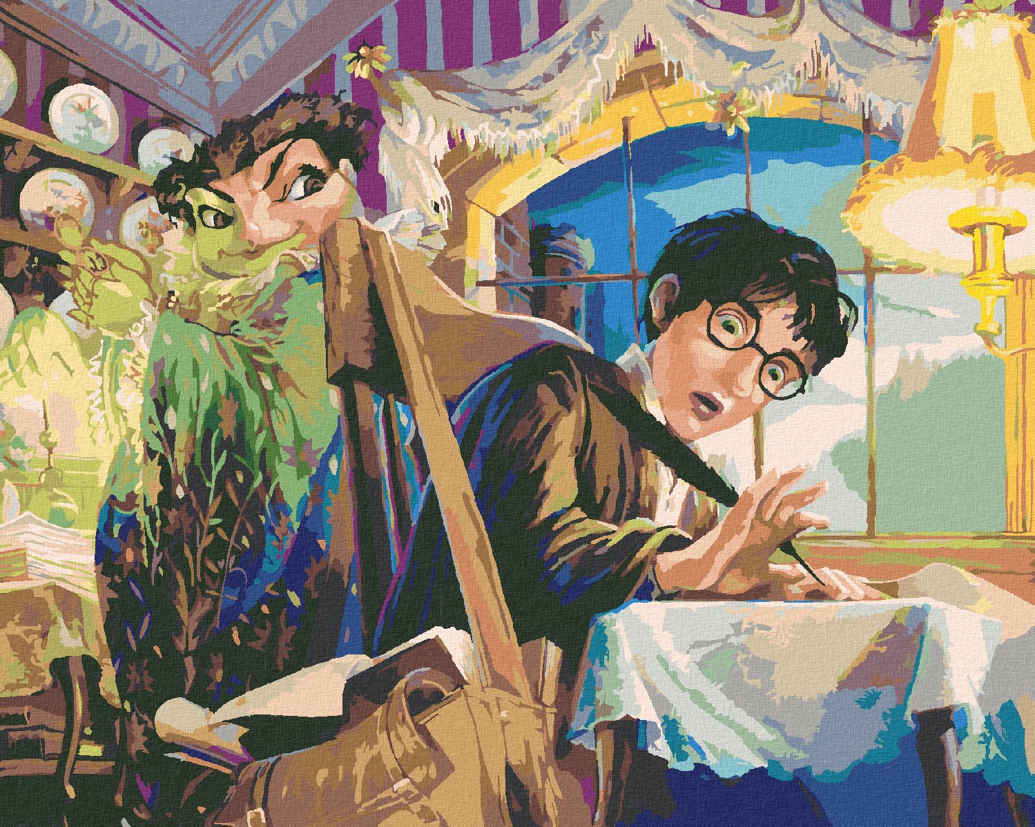 zuty Malování podle čísel - HARRY POTTERŮV TREST - Rozměr: 40x50 cm, Rámování: Varianta: bez rámu a bez vypnutí plátna - obrázek 1