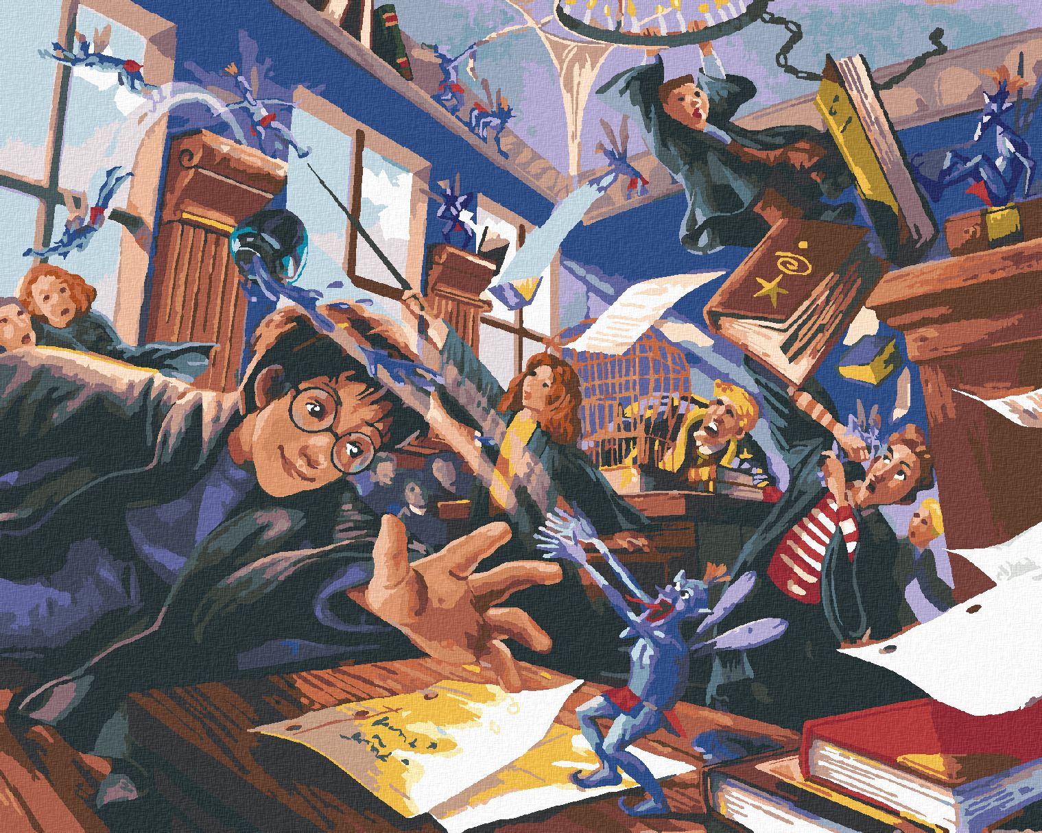 zuty Malování podle čísel - CORNWALLŠTÍ RARACHOVÉ (HARRY POTTER) - Rozměr: 40x50 cm, Rámování: Varianta: vypnuté plátno na rám - obrázek 1