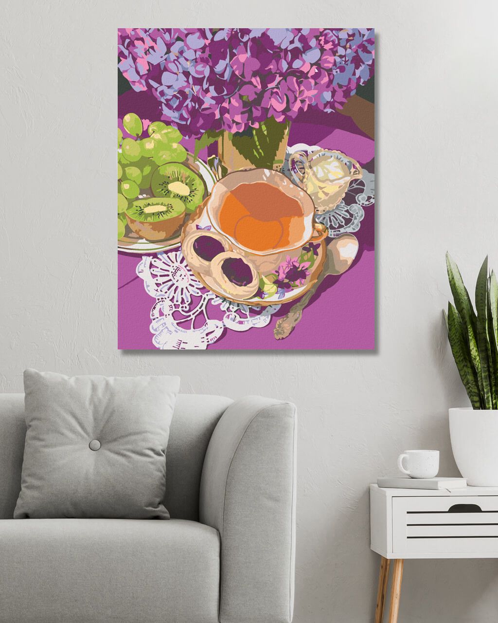 zuty Malování podle čísel - ČAJ O PÁTÉ (MARDELL SCHUSTER) - Rozměr: 40x50 cm, Rámování: Varianta: vypnuté plátno na rám - obrázek 10
