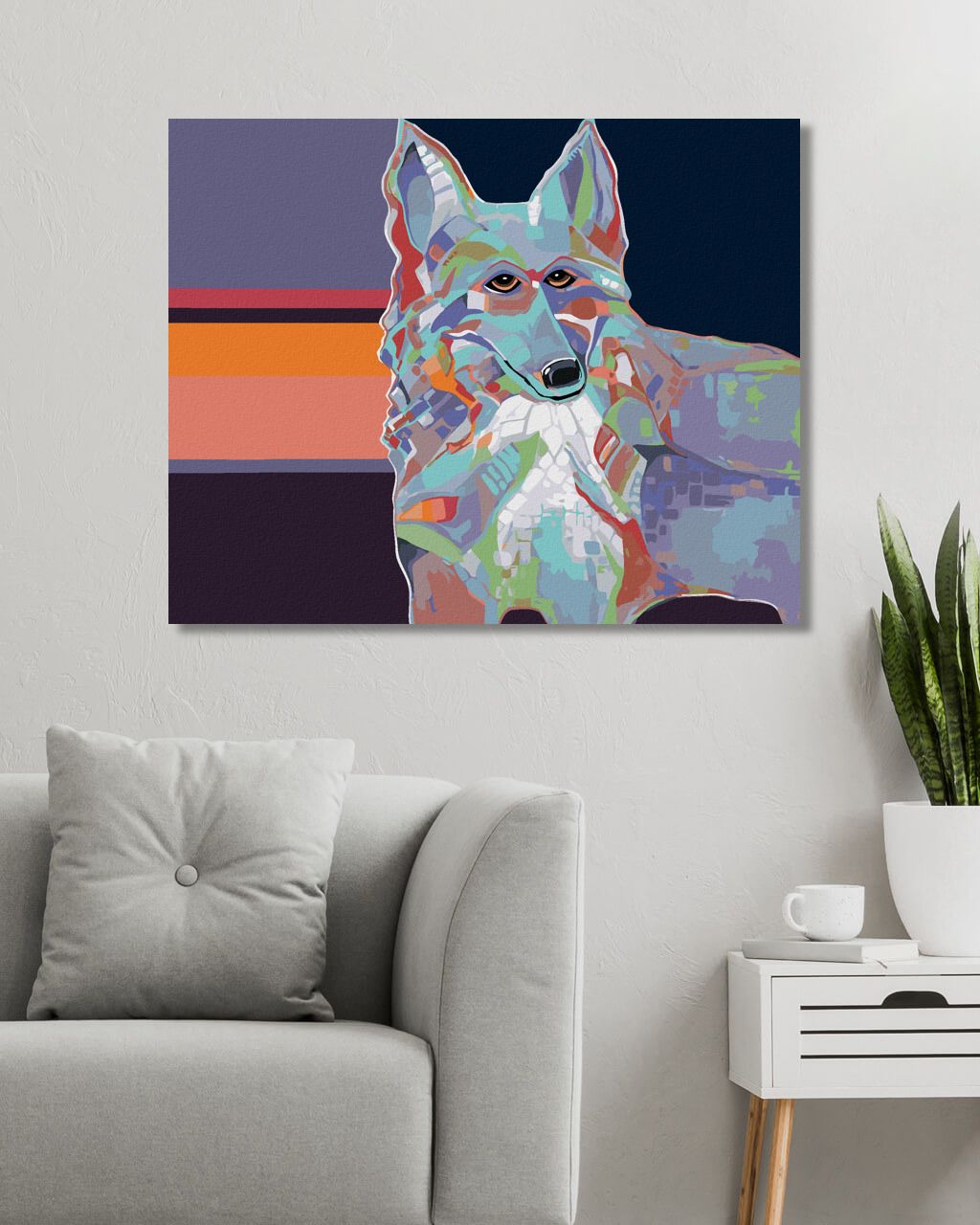 zuty Malování podle čísel - PES KOLIE (JONNA JAMES) - Rozměr: 40x50 cm, Rámování: Varianta: bez rámu a bez vypnutí plátna - obrázek 8