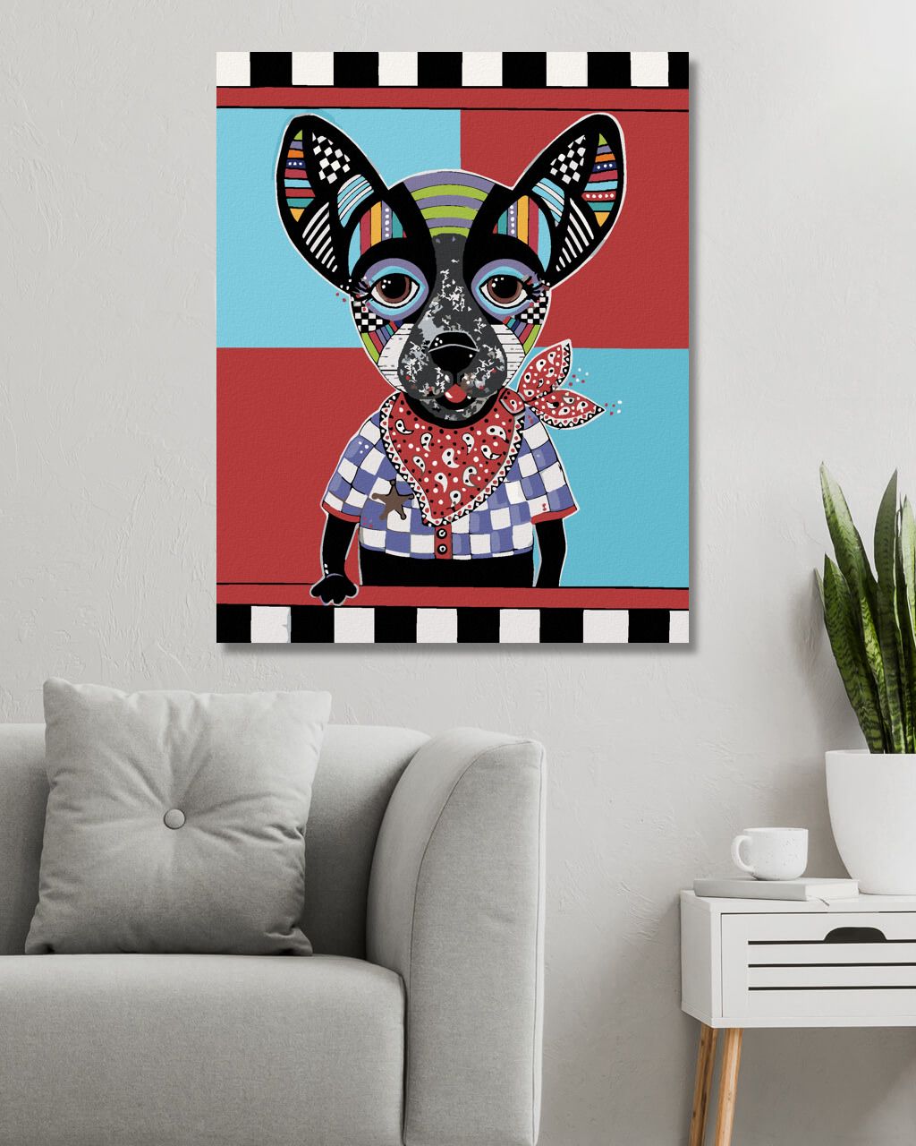zuty Malování podle čísel - PES ČIVAVA (JONNA JAMES) - Rozměr: 40x50 cm, Rámování: Varianta: vypnuté plátno na rám - obrázek 9