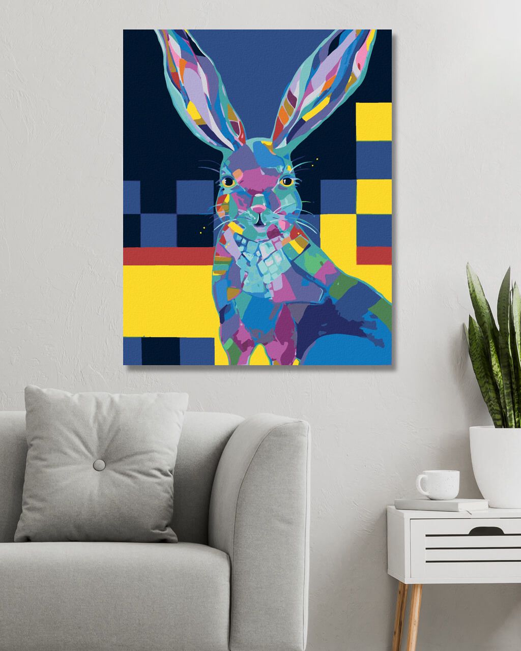 zuty Malování podle čísel - KRÁLÍK (JONNA JAMES) - Rozměr: 40x50 cm, Rámování: Varianta: vypnuté plátno na rám - obrázek 10