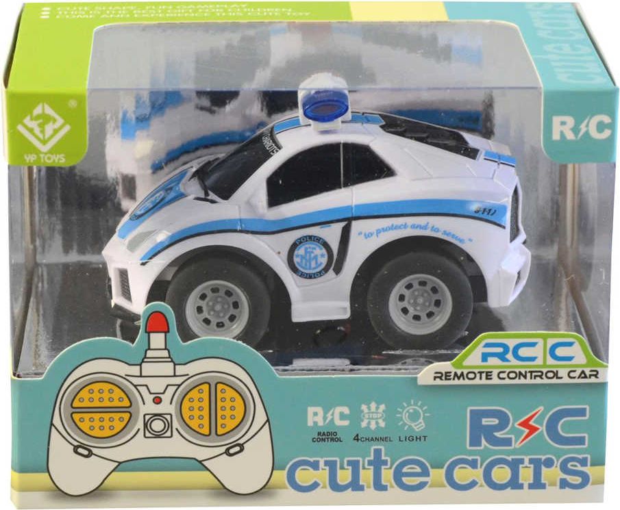 Dudlu RC Auto policejní 12cm na vysílačku 27MHz na baterie 2 barvy Světlo - obrázek 2