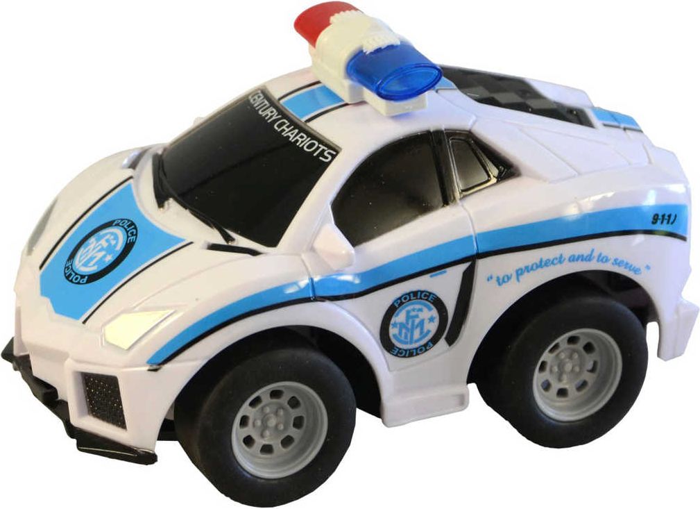 Dudlu RC Auto policejní 12cm na vysílačku 27MHz na baterie 2 barvy Světlo - obrázek 5