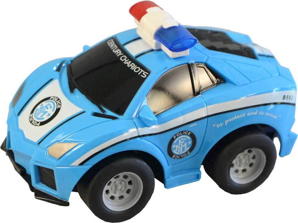 Dudlu RC Auto policejní 12cm na vysílačku 27MHz na baterie 2 barvy Světlo - obrázek 6