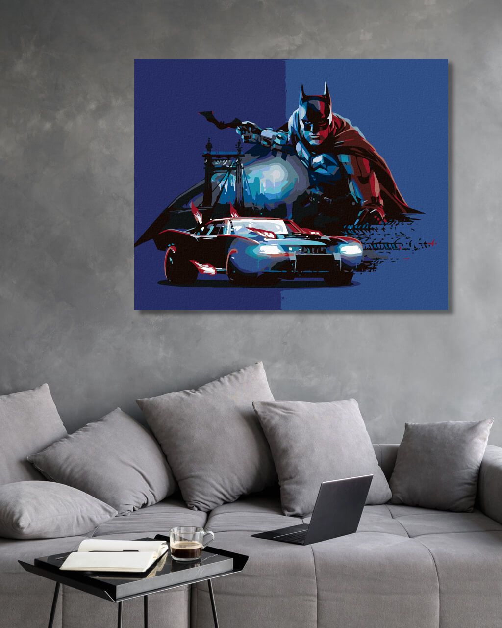 zuty Malování podle čísel - THE BATMAN II - Rozměr: 40x50 cm, Rámování: Varianta: bez rámu a bez vypnutí plátna - obrázek 10