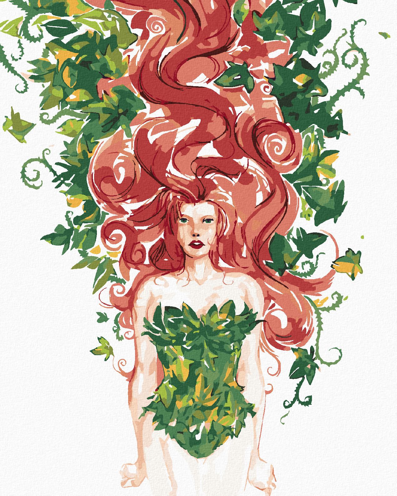 zuty Malování podle čísel - POISON IVY (BATMAN) - Rozměr: 40x50 cm, Rámování: Varianta: bez rámu a bez vypnutí plátna - obrázek 1