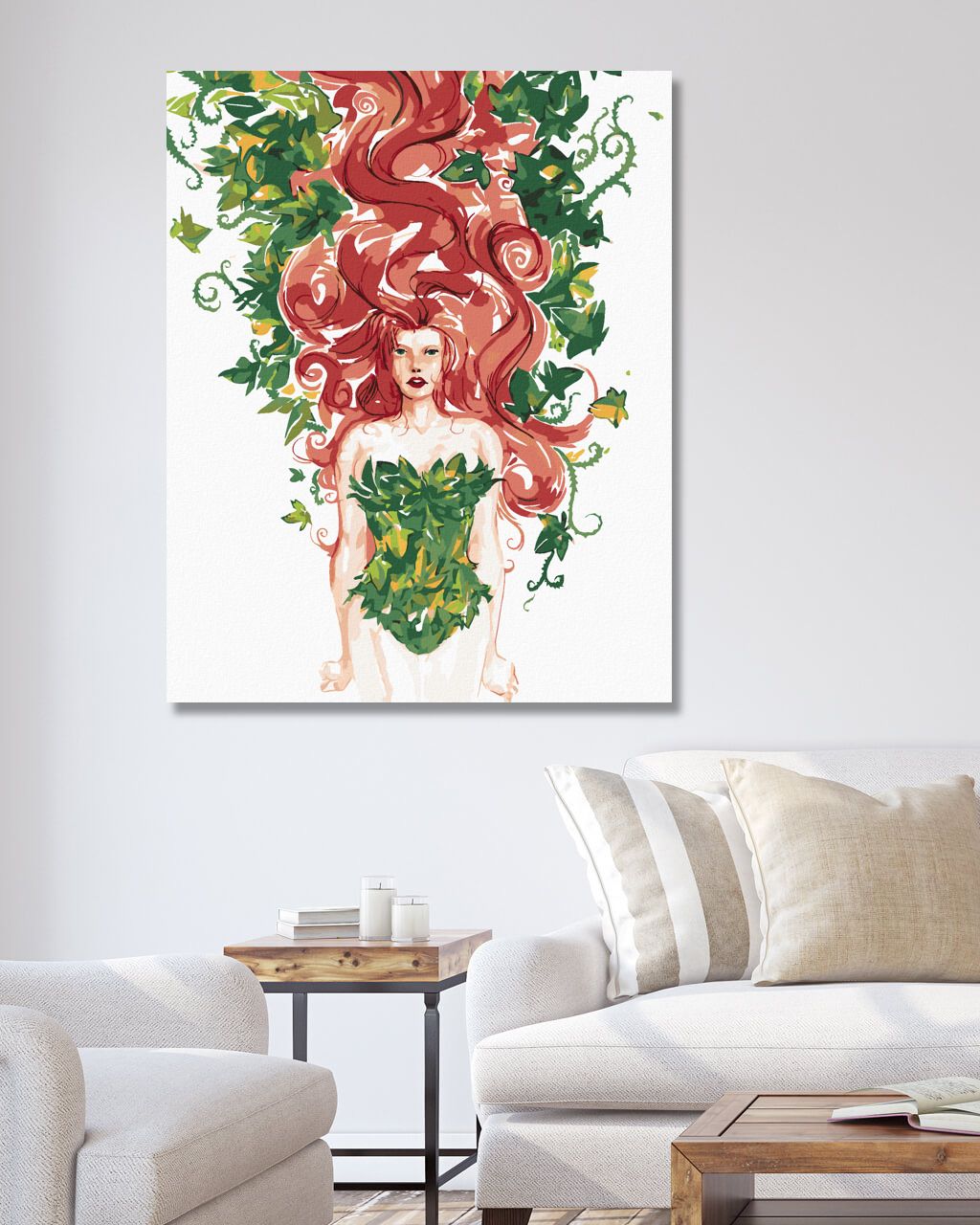 zuty Malování podle čísel - POISON IVY (BATMAN) - Rozměr: 40x50 cm, Rámování: Varianta: bez rámu a bez vypnutí plátna - obrázek 2