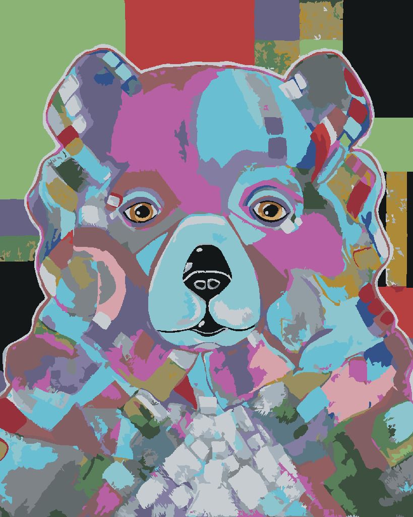 zuty Malování podle čísel - MEDVÍDEK (JONNA JAMES) - Rozměr: 40x50 cm, Rámování: Varianta: vypnuté plátno na rám - obrázek 7