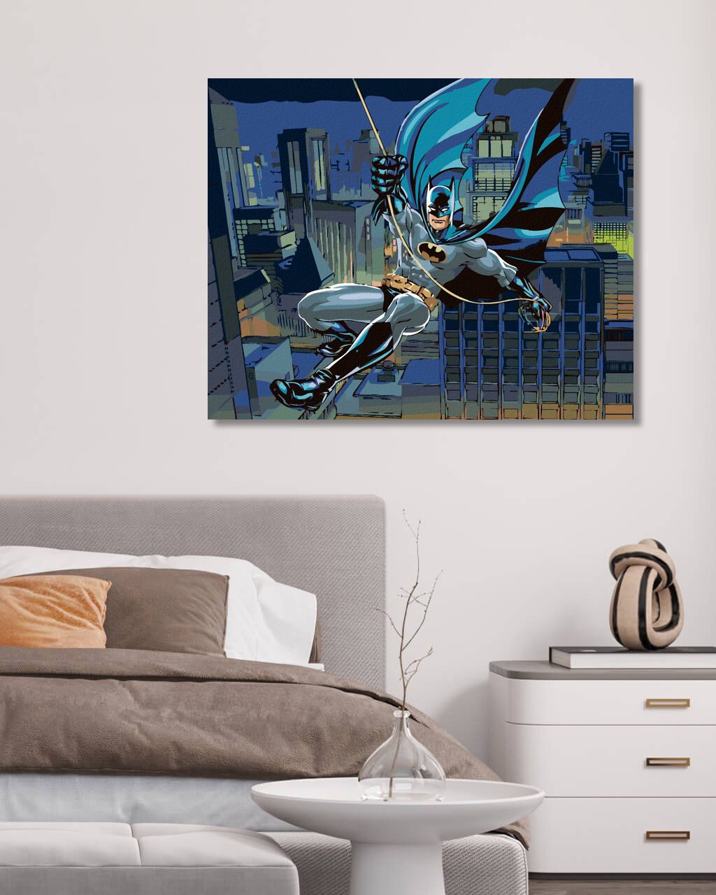 zuty Malování podle čísel - BATMAN OCHRÁNCE GOTHAMU - Rozměr: 40x50 cm, Rámování: Varianta: bez rámu a bez vypnutí plátna - obrázek 7