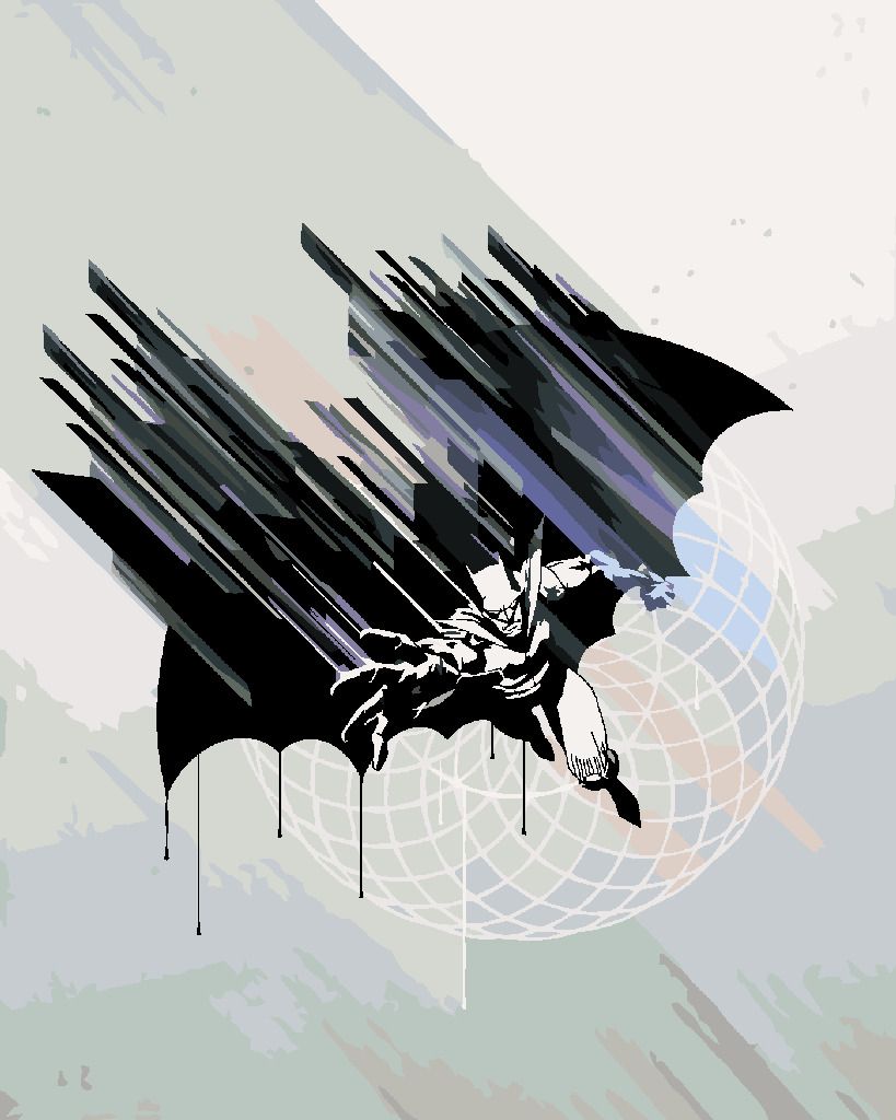 zuty Malování podle čísel - ABSTRAKTNÍ MALOVANÝ BATMAN II - Rozměr: 40x50 cm, Rámování: Varianta: bez rámu a bez vypnutí plátna - obrázek 10