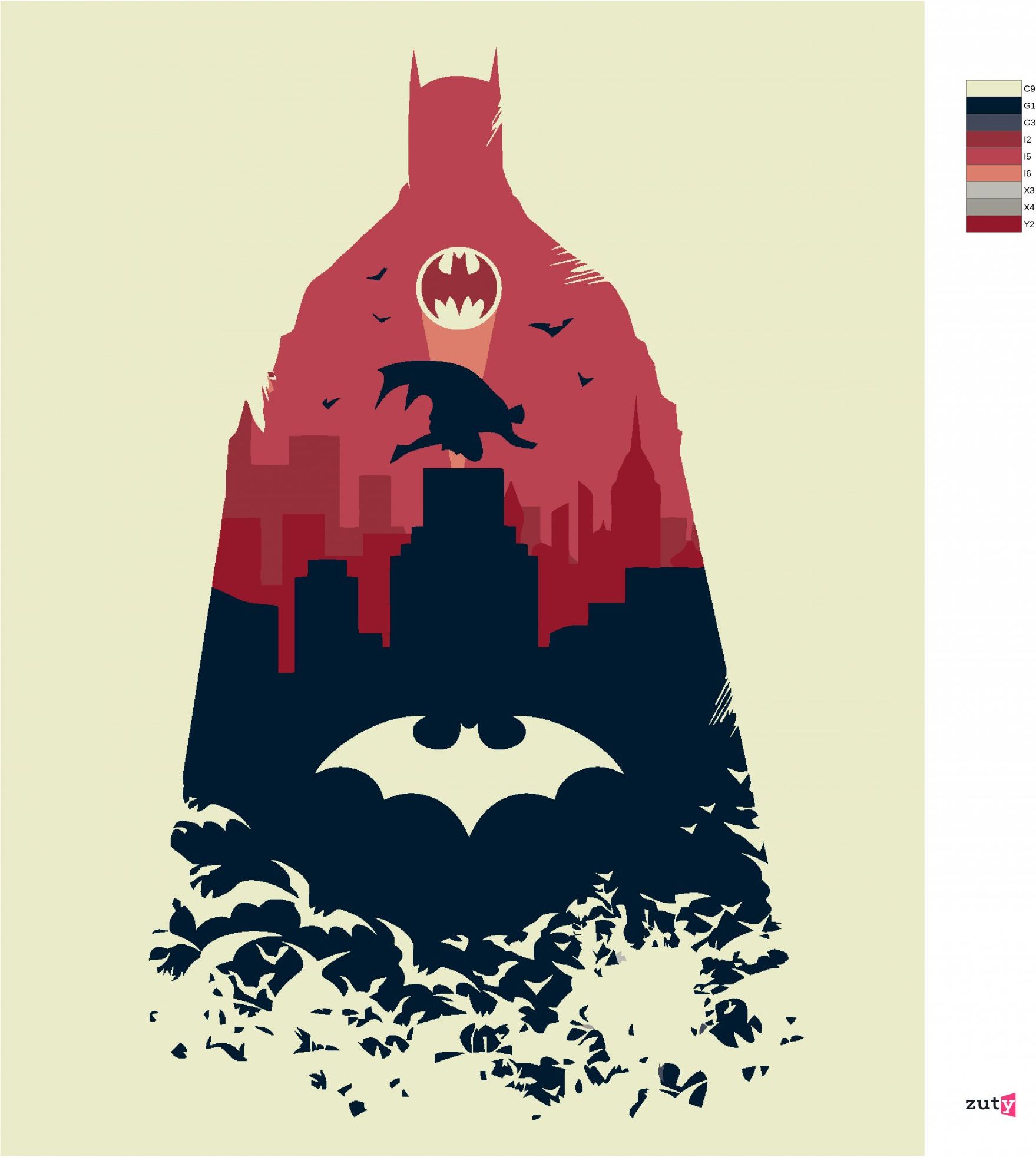 zuty Malování podle čísel - BATMAN OBRYS - Rozměr: 40x50 cm, Rámování: Varianta: vypnuté plátno na rám - obrázek 10