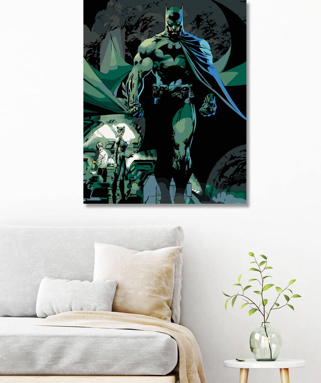zuty Malování podle čísel - BATMAN V LABORATOŘI - Rozměr: 40x50 cm, Rámování: Varianta: vypnuté plátno na rám - obrázek 9