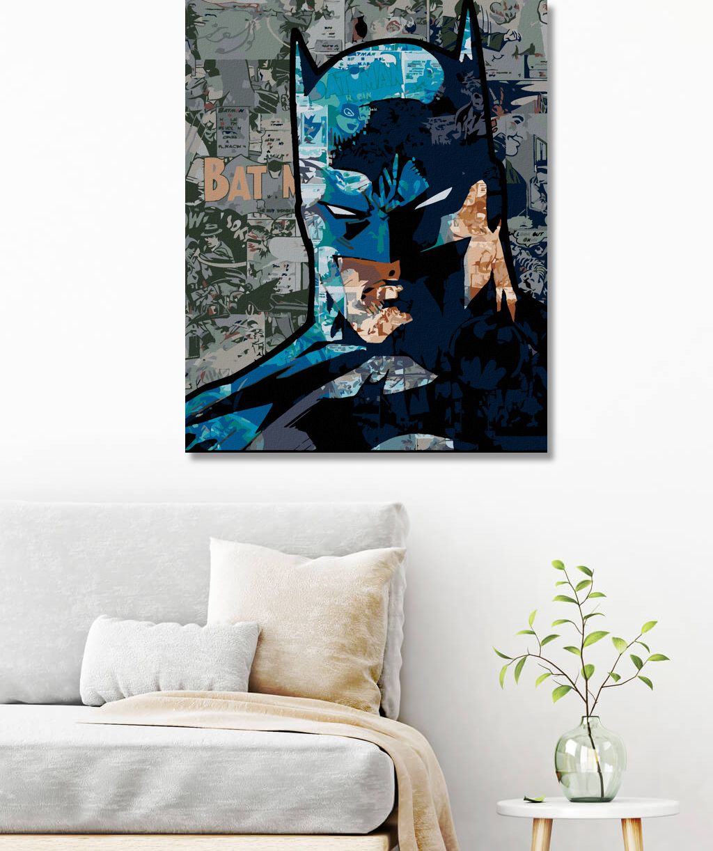zuty Malování podle čísel - BATMAN A KOMIKSY - Rozměr: 40x50 cm, Rámování: Varianta: vypnuté plátno na rám - obrázek 3