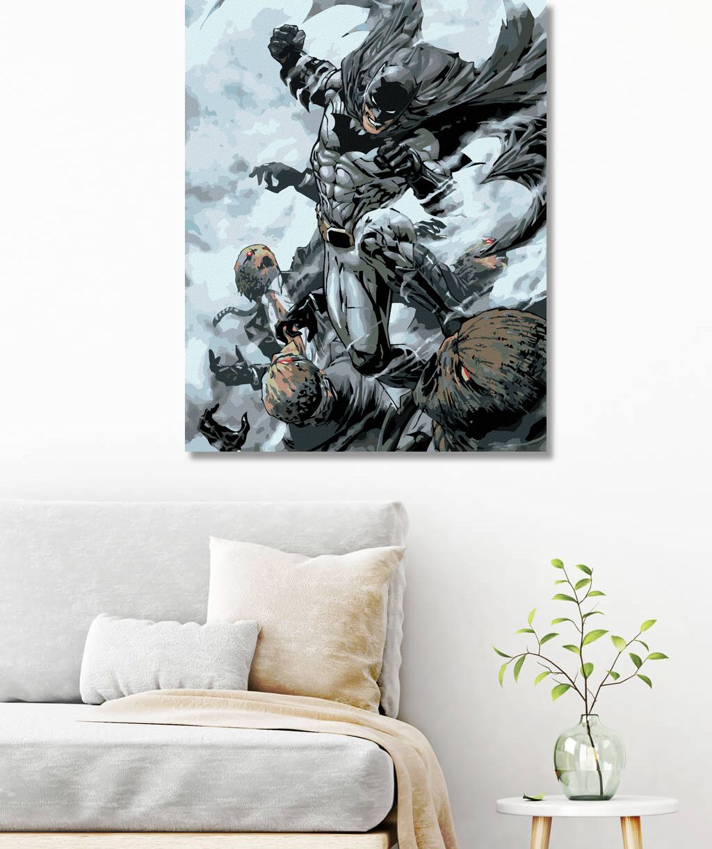 zuty Malování podle čísel - BATMAN A MONSTRA - Rozměr: 40x50 cm, Rámování: Varianta: vypnuté plátno na rám - obrázek 8