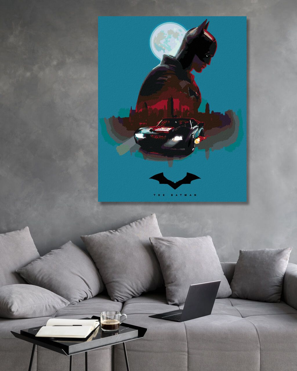 zuty Malování podle čísel - THE BATMAN - Rozměr: 40x50 cm, Rámování: Varianta: vypnuté plátno na rám - obrázek 7