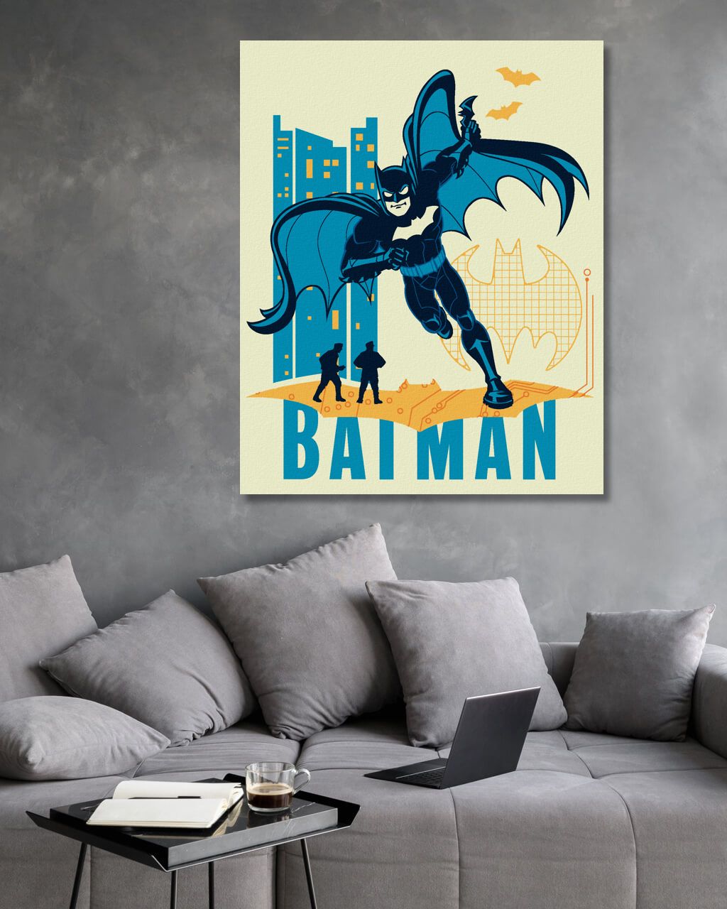zuty Malování podle čísel - KRESLENÝ BATMAN III - Rozměr: 40x50 cm, Rámování: Varianta: bez rámu a bez vypnutí plátna - obrázek 9