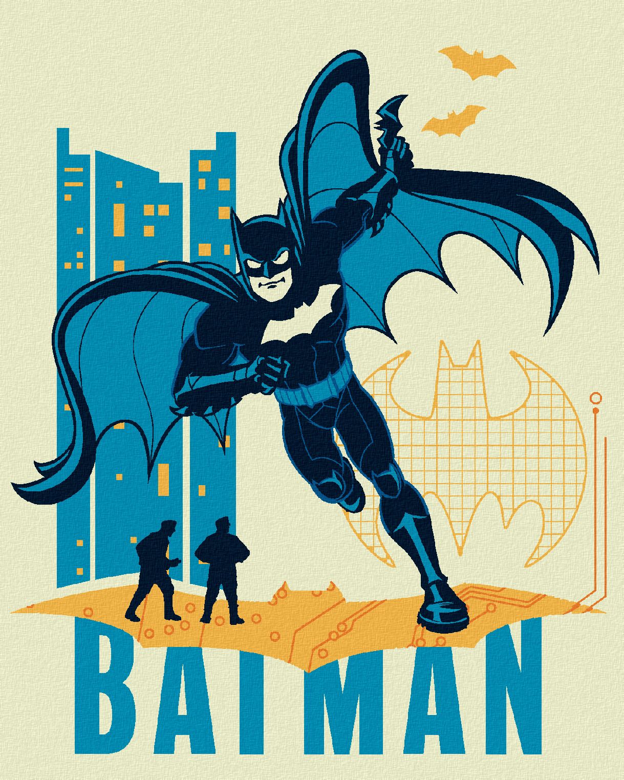 zuty Malování podle čísel - KRESLENÝ BATMAN III - Rozměr: 40x50 cm, Rámování: Varianta: vypnuté plátno na rám - obrázek 1