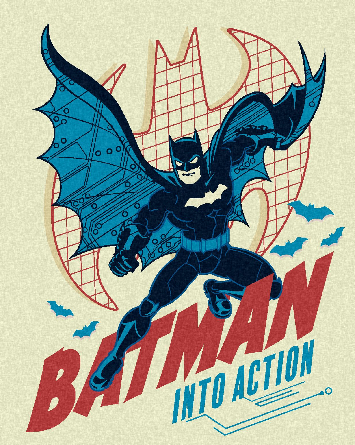 zuty Malování podle čísel - BATMAN V AKCI - Rozměr: 40x50 cm, Rámování: Varianta: vypnuté plátno na rám - obrázek 1