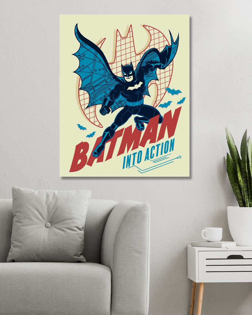 zuty Malování podle čísel - BATMAN V AKCI - Rozměr: 40x50 cm, Rámování: Varianta: vypnuté plátno na rám - obrázek 5
