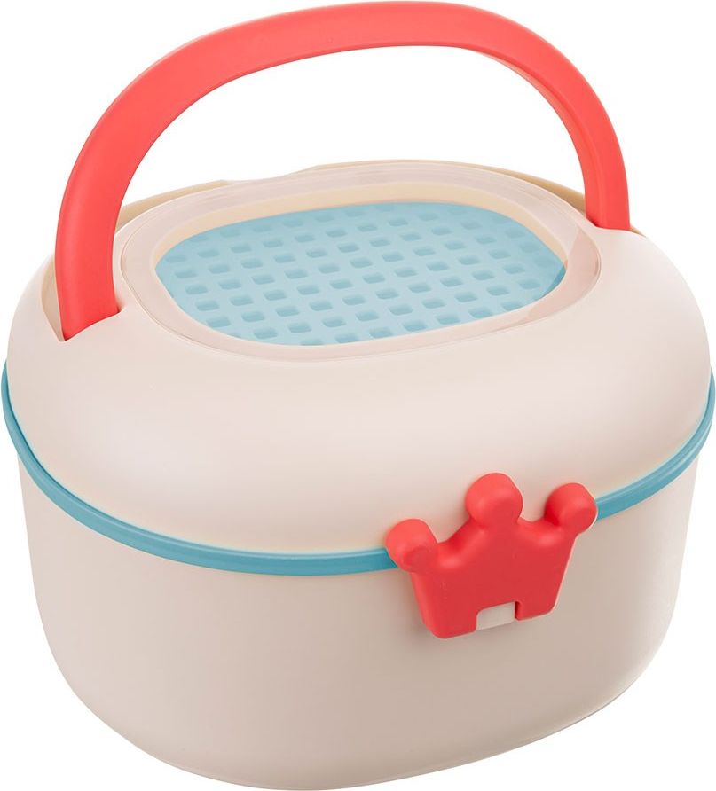 Praktická krabička BOX na chrastítka a kousátka Akuku - bílá - obrázek 1