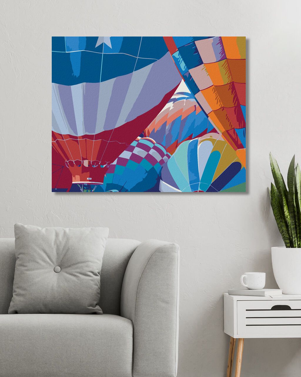 zuty Malování podle čísel - HORKOVZDUŠNÝ BALÓN (DENNIS FRATES) - Rozměr: 40x50 cm, Rámování: Varianta: bez rámu a bez vypnutí plátna - obrázek 6