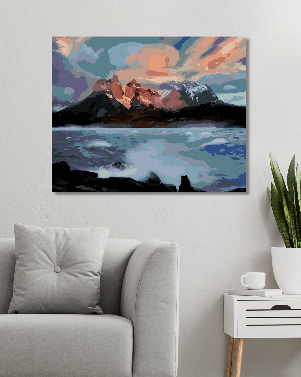 zuty Malování podle čísel - ROZBOUŘENÁ ŘEKA (DENNIS FRATES) - Rozměr: 40x50 cm, Rámování: Varianta: vypnuté plátno na rám - obrázek 9