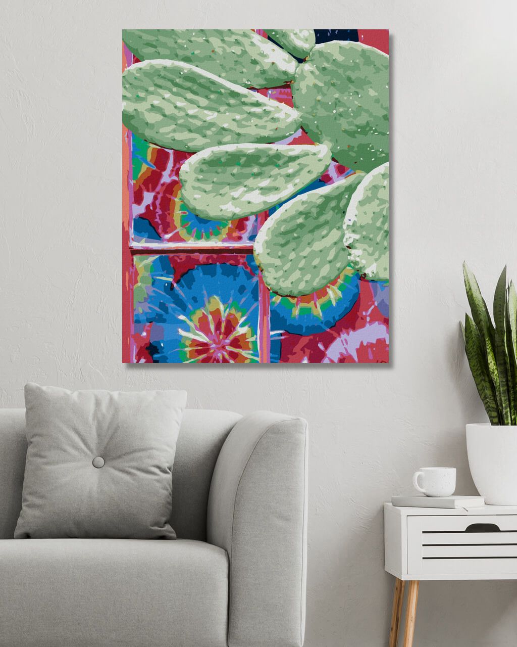 zuty Malování podle čísel - KAKTUS (DENNIS FRATES) - Rozměr: 40x50 cm, Rámování: Varianta: bez rámu a bez vypnutí plátna - obrázek 5