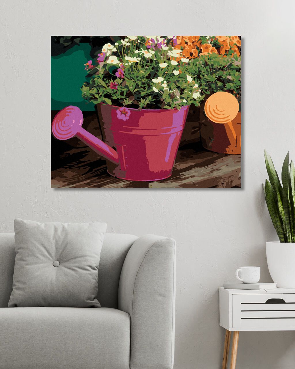 zuty Malování podle čísel - KVĚTINY V KONVICI II (DENNIS FRATES) - Rozměr: 40x50 cm, Rámování: Varianta: vypnuté plátno na rám - obrázek 5