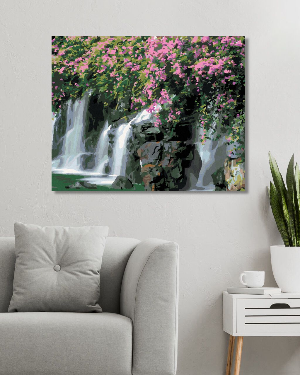 zuty Malování podle čísel - KVĚTINY NAD SPLAVEM (DENNIS FRATES) - Rozměr: 40x50 cm, Rámování: Varianta: vypnuté plátno na rám - obrázek 8