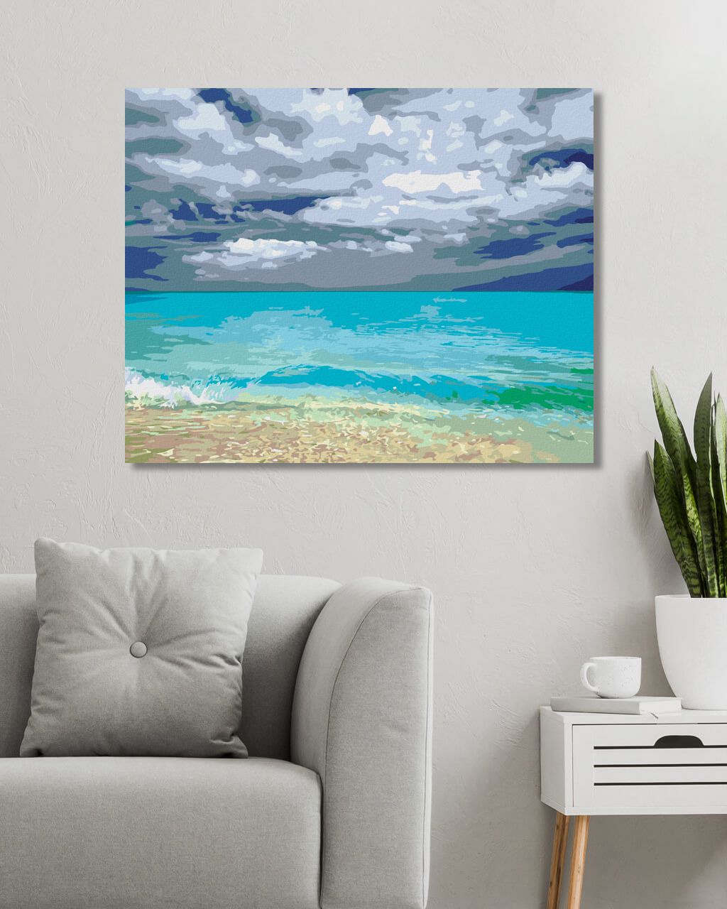 zuty Malování podle čísel - PÍSEČNÁ PLÁŽ (DENNIS FRATES) - Rozměr: 40x50 cm, Rámování: Varianta: vypnuté plátno na rám - obrázek 7