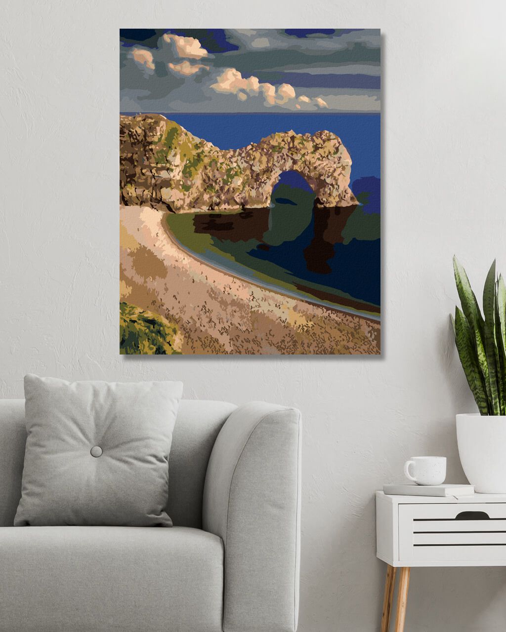 zuty Malování podle čísel - SKÁLY NA POBŘEŽÍ (DENNIS FRATES) - Rozměr: 40x50 cm, Rámování: Varianta: vypnuté plátno na rám - obrázek 10