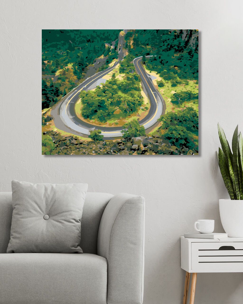 zuty Malování podle čísel - CESTA V PŘÍRODĚ (DENNIS FRATES) - Rozměr: 40x50 cm, Rámování: Varianta: vypnuté plátno na rám - obrázek 9