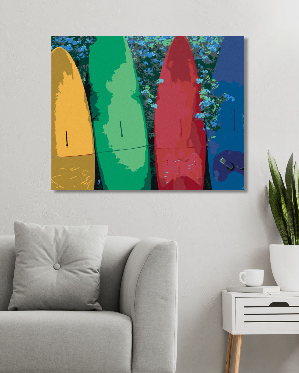 zuty Malování podle čísel - SURFAŘSKÁ PRKNA (DENNIS FRATES) - Rozměr: 40x50 cm, Rámování: Varianta: bez rámu a bez vypnutí plátna - obrázek 8